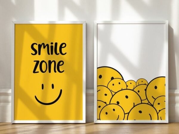 Smile zone 2 set 18x24 inches