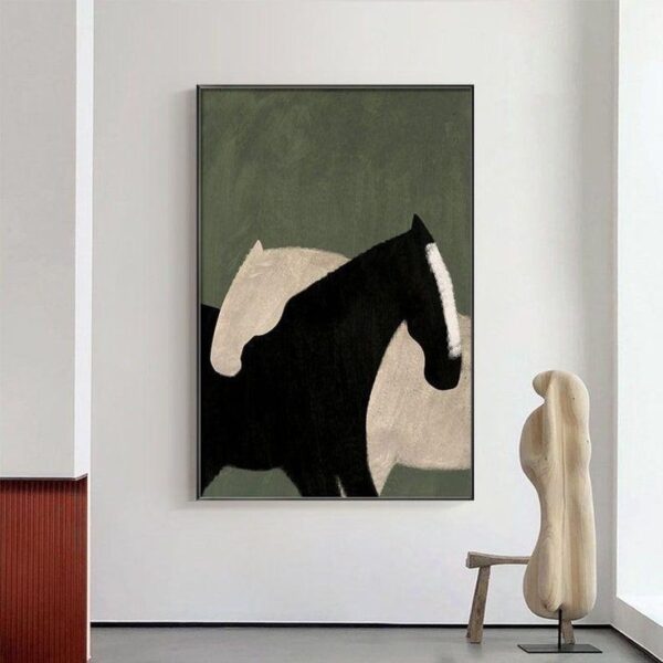 Cross Horse 32x46 inches canvas floater frame