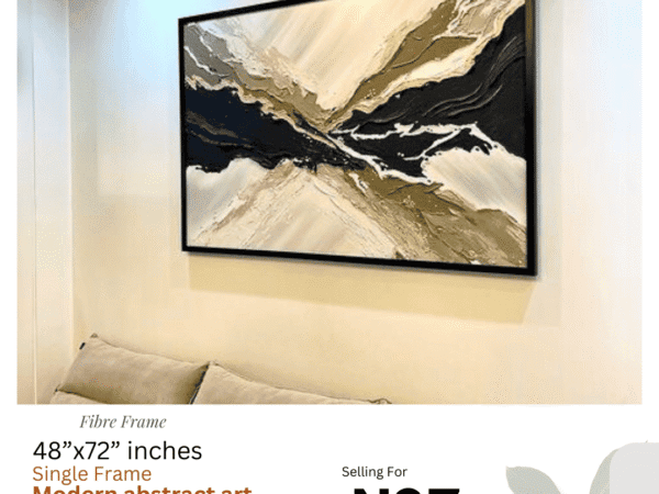🎨 Modern Abstract Art Poster Print – Fibre Frame (48"x72")