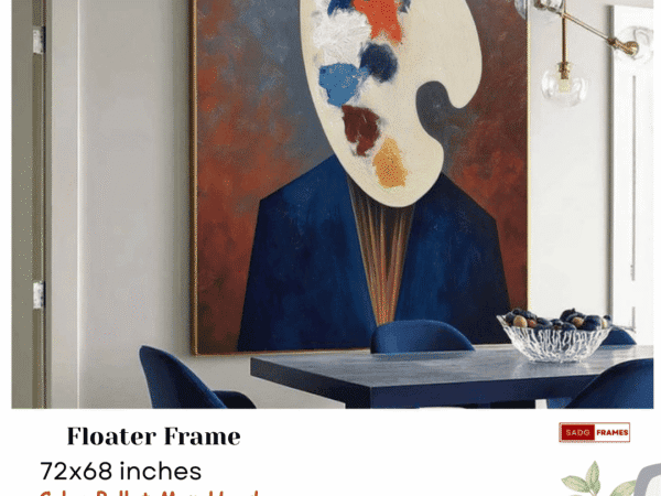 color palette man head (72x68 inches)
