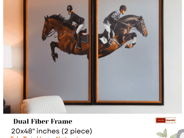 Polo twin horse (20x48" inches) 2 set