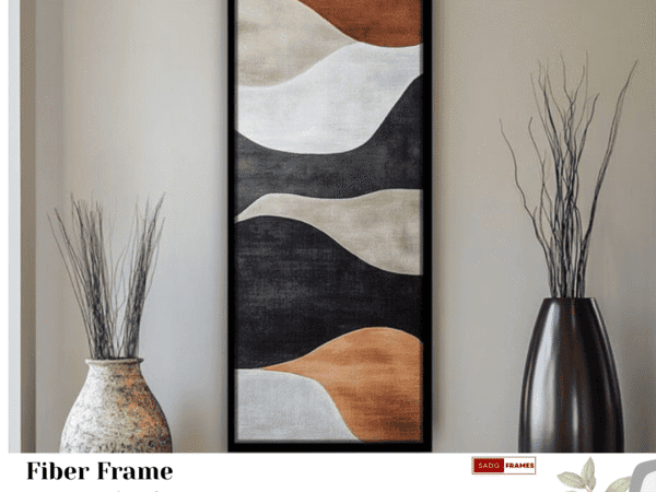 Geometric Slim earth panel (20x60 inches) fiber frame