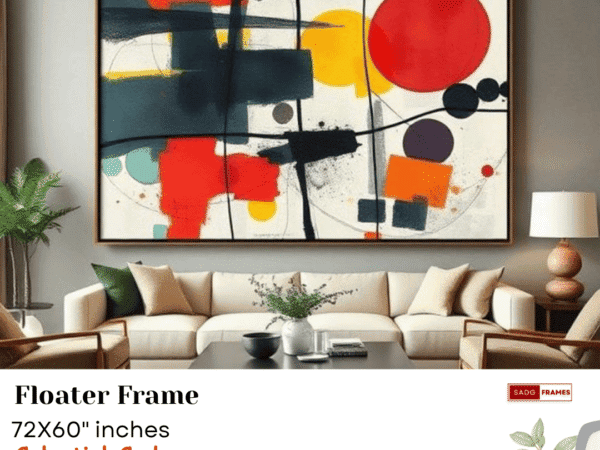 Celestial Cadence (72x60 inches) Original Painting with floater frame