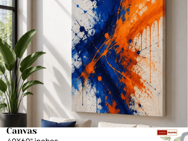 Spectrum splash (40x60 inches) canvas frame