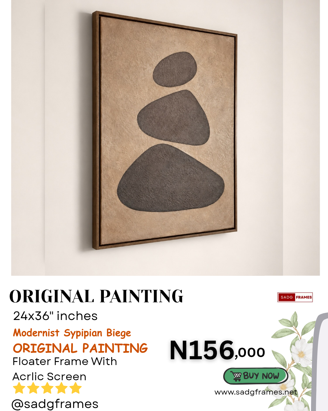 Modernist sypipian biege (24x36 inches) Original Painting