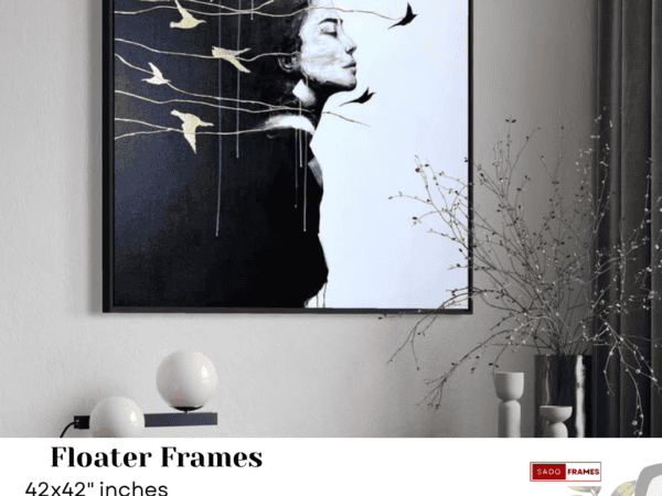 Between Thought and Sky (42x42 inches) floater frame